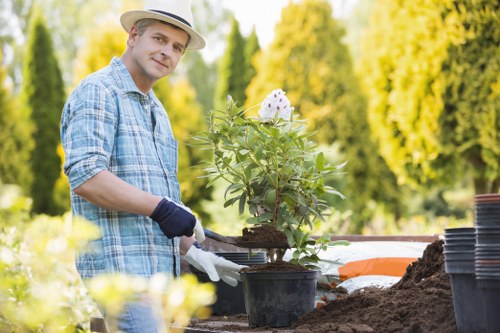 First aid kit and emergency arrangement on a gardening worksite